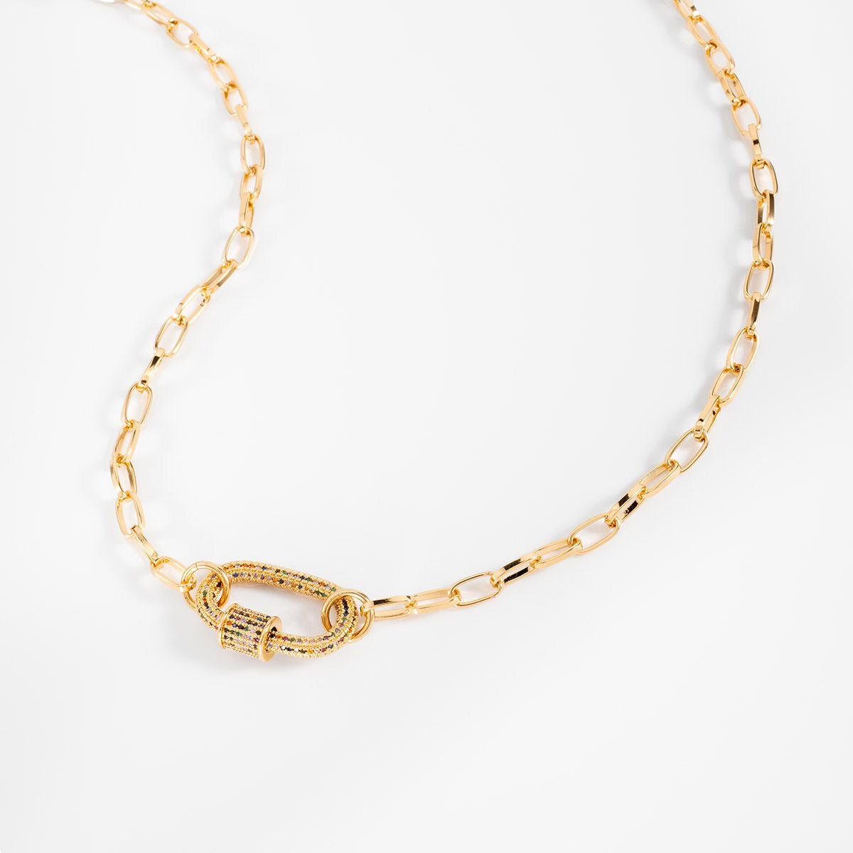 COLORES OVAL NECKLACE