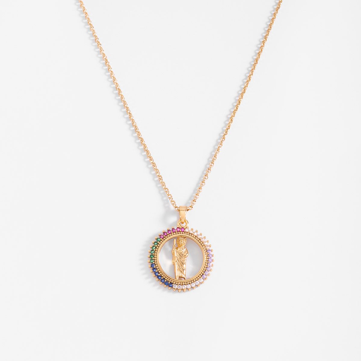 SAN JUDAS MEDALLION NECKLACE
