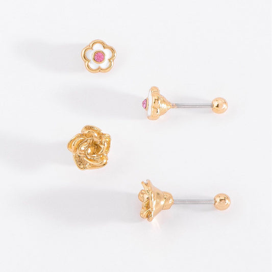 FLOWER DUO EARRINGS