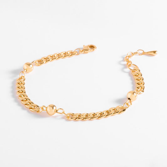 SPHERES GOLD-PLATED BRACELET