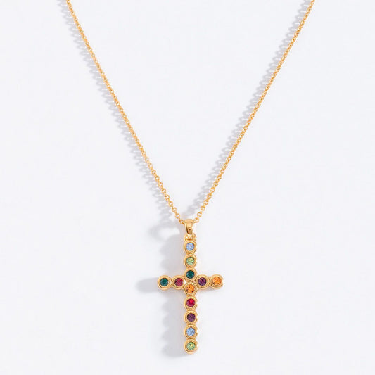 COLORFUL CROSS NECKLACE