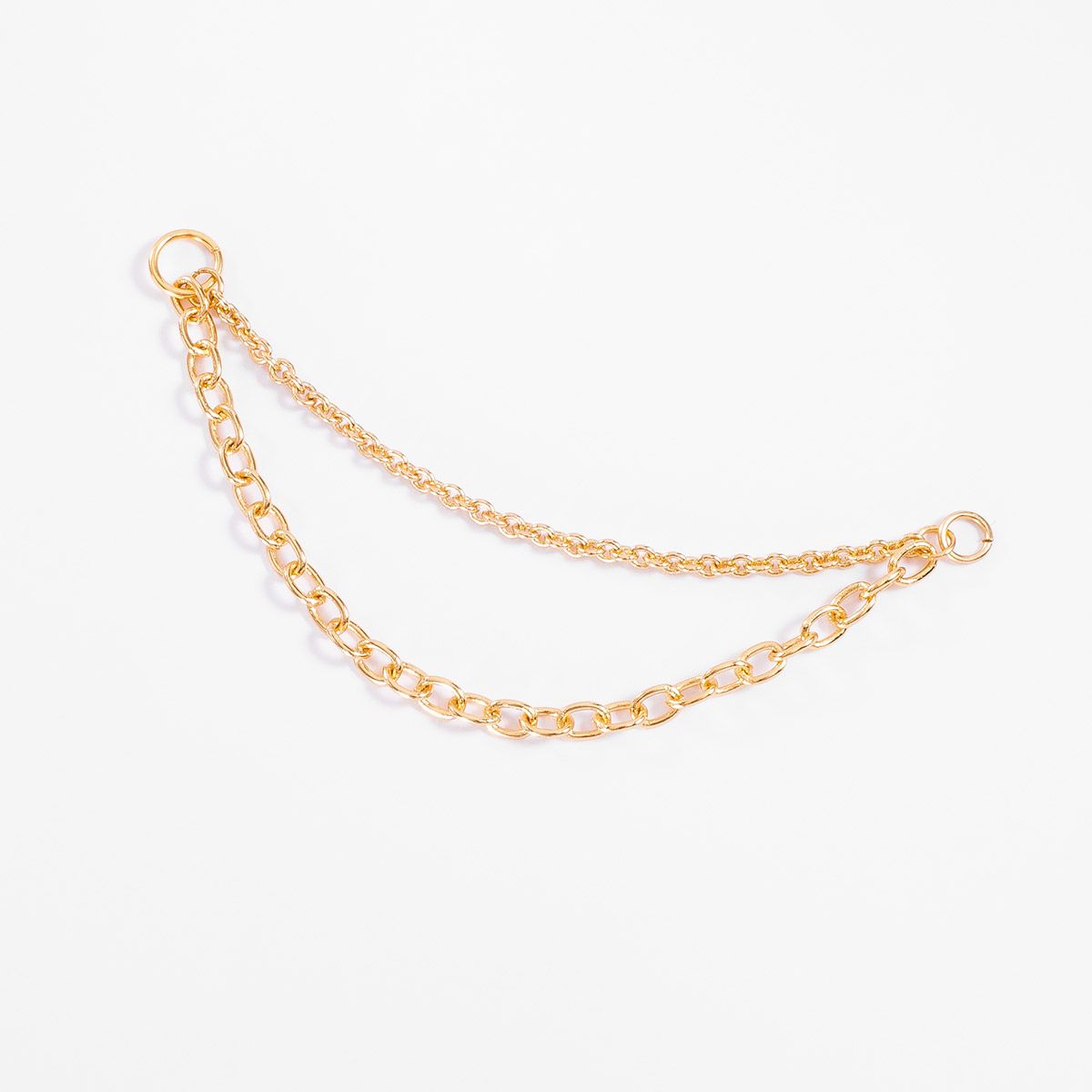 DOUBLE CHAIN EARCUFF