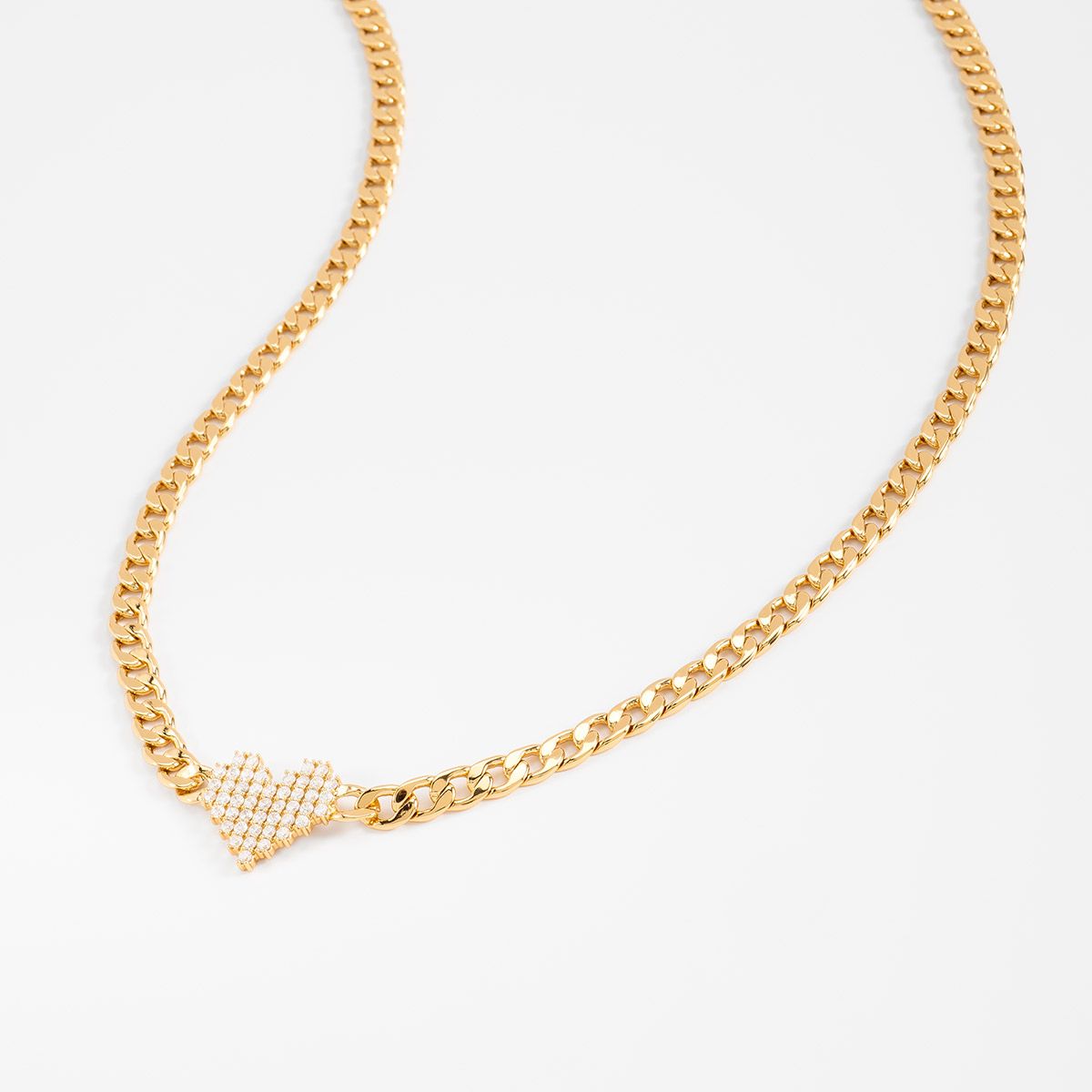 LUXE HEART CUBAN CHAIN