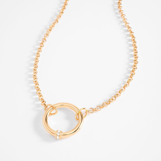 INFINITY CLASP NECKLACE
