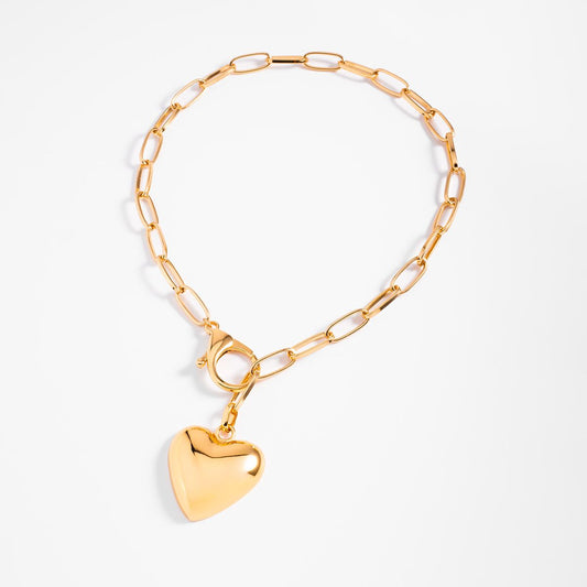 REGINA GOLD HEART NECKLACE