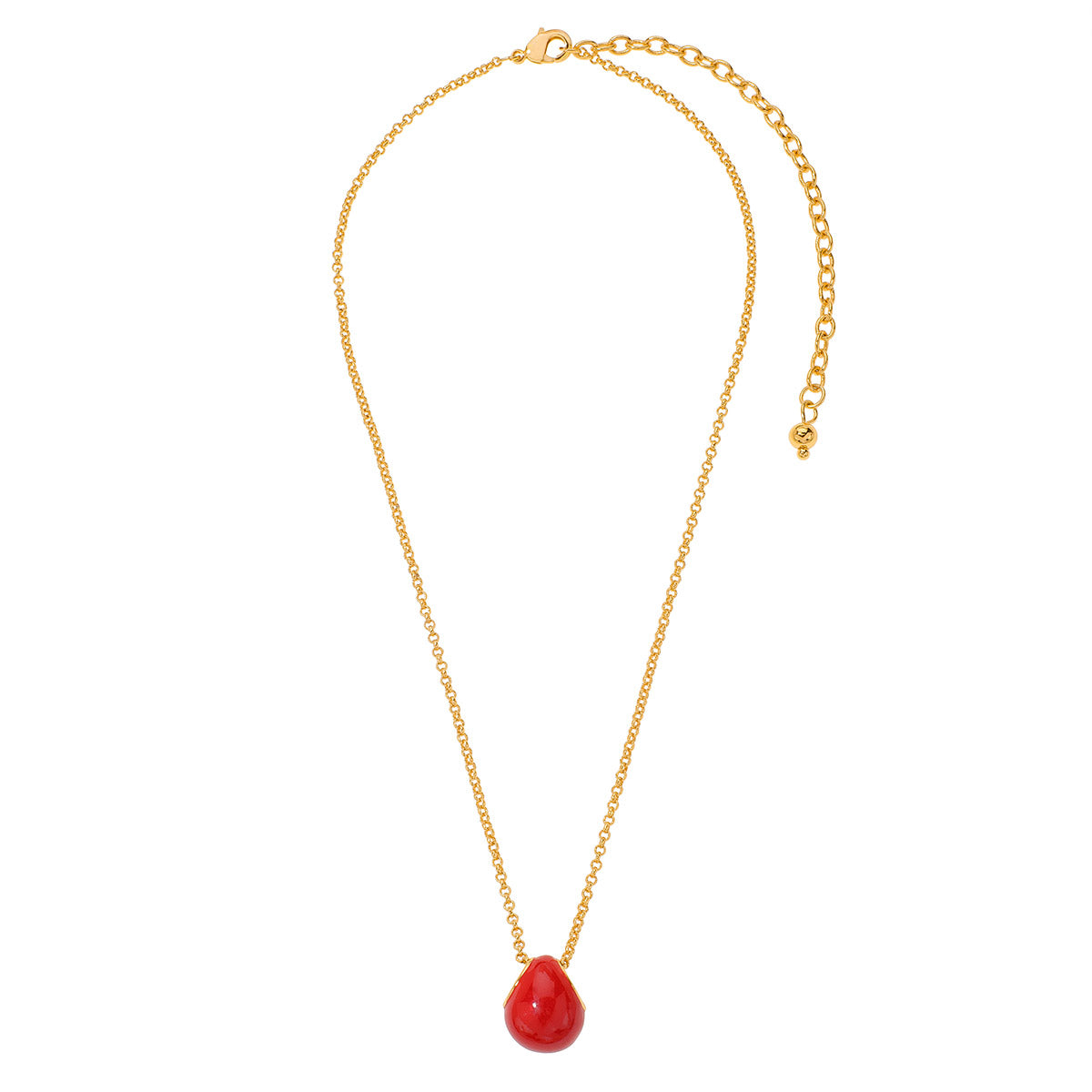 RED TEAR NECKLACE