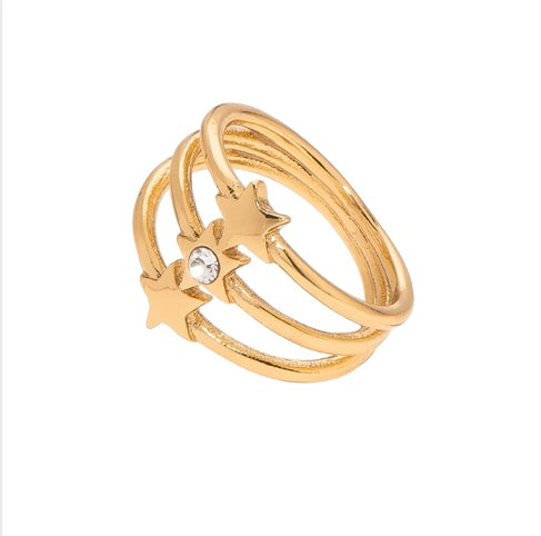 GOLD STAR RING