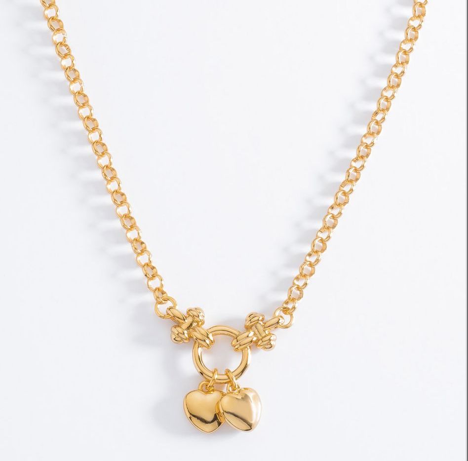 DOUBLE HEART NECKLACE